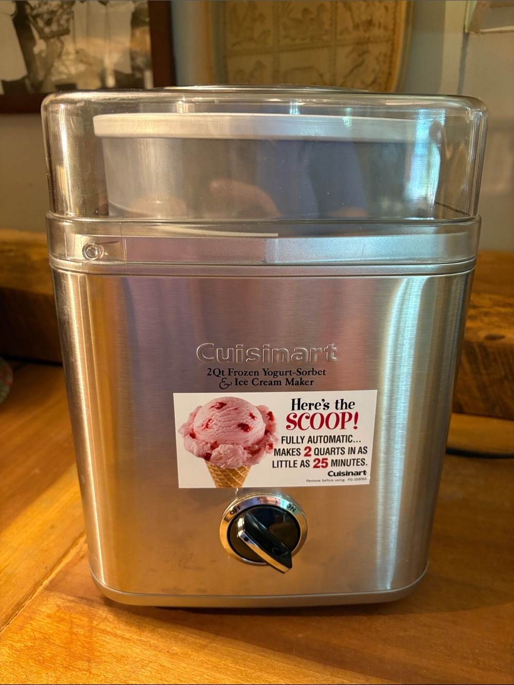 Cuisinart Stainless Steel Ice Cream & Yogurt Maker - Silver